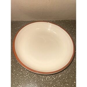 Casa Bella Terra Cotta Trimmed Stoneware Bowl Plate Serving‎ Dish